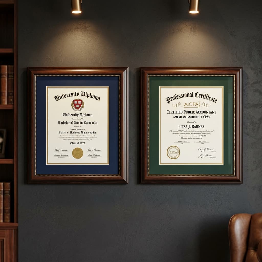 Diplomas, Títulos & Certificados
