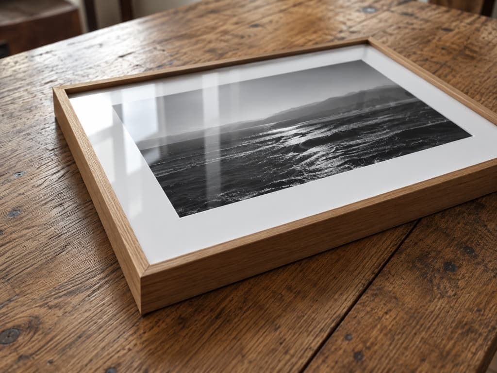 Fotografia Fine Art emoldurada sob medida com vidro e passe-partout